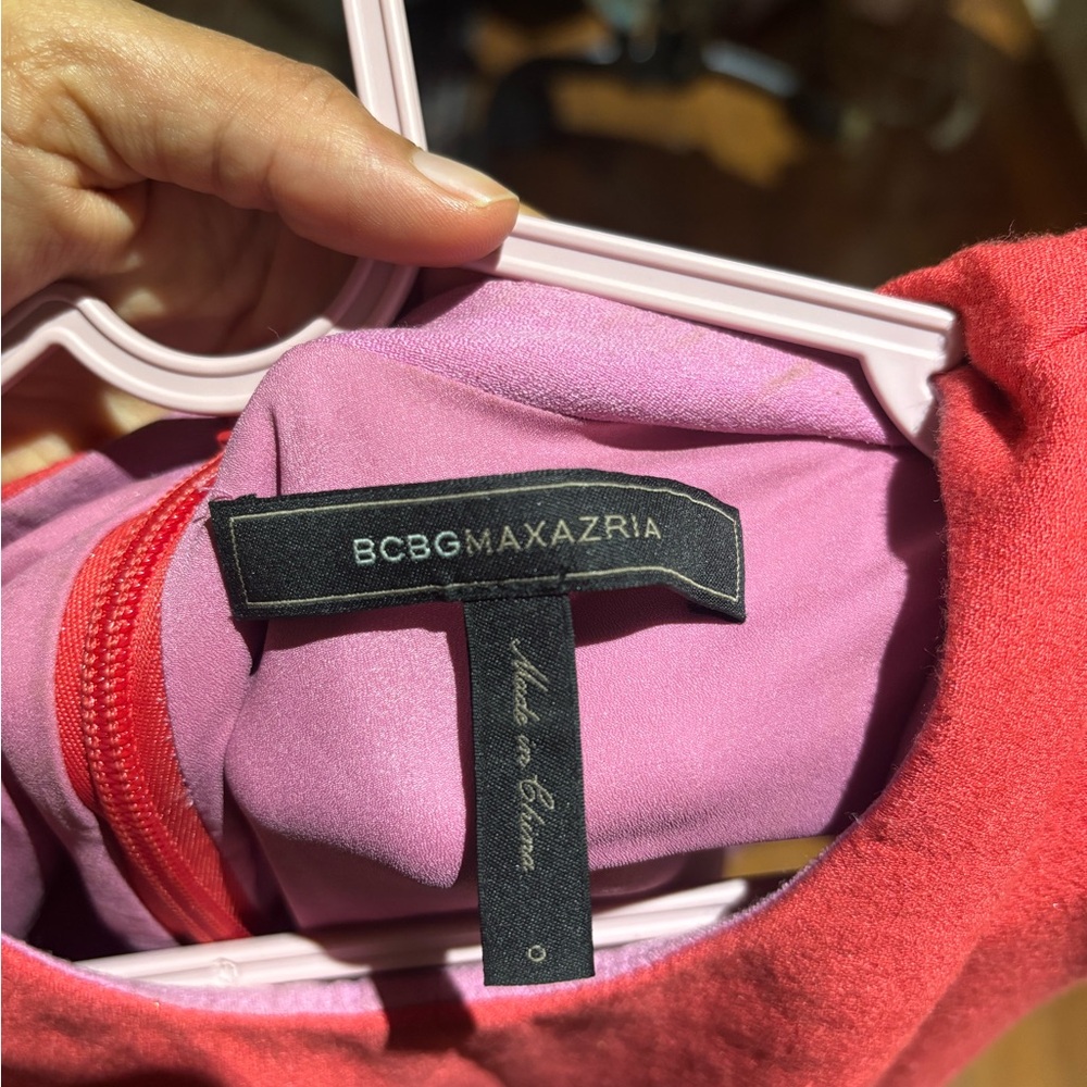 BCBG MaxAzria Orange/Coral Dress - Picture 6 of 11